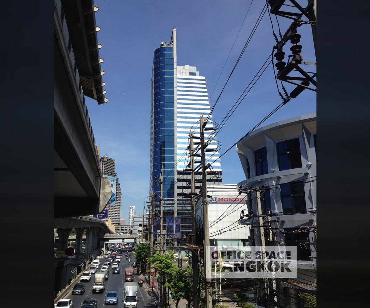 Chartered Square Building From BTS Surasak Station