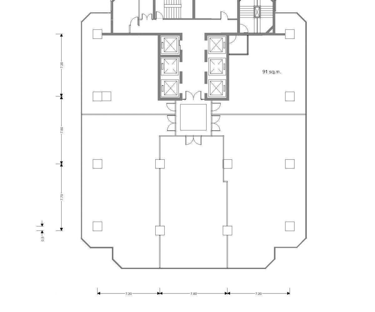 Olympia Thai Tower Typical Subdivided Floor Plan