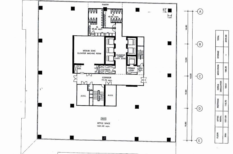 Q House Lumpini Typical Floor Plan