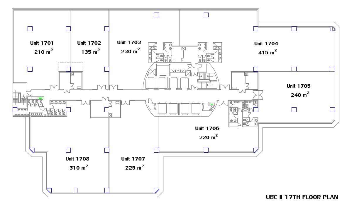 UBC 2 Building Typical Subdivided Floor Plan