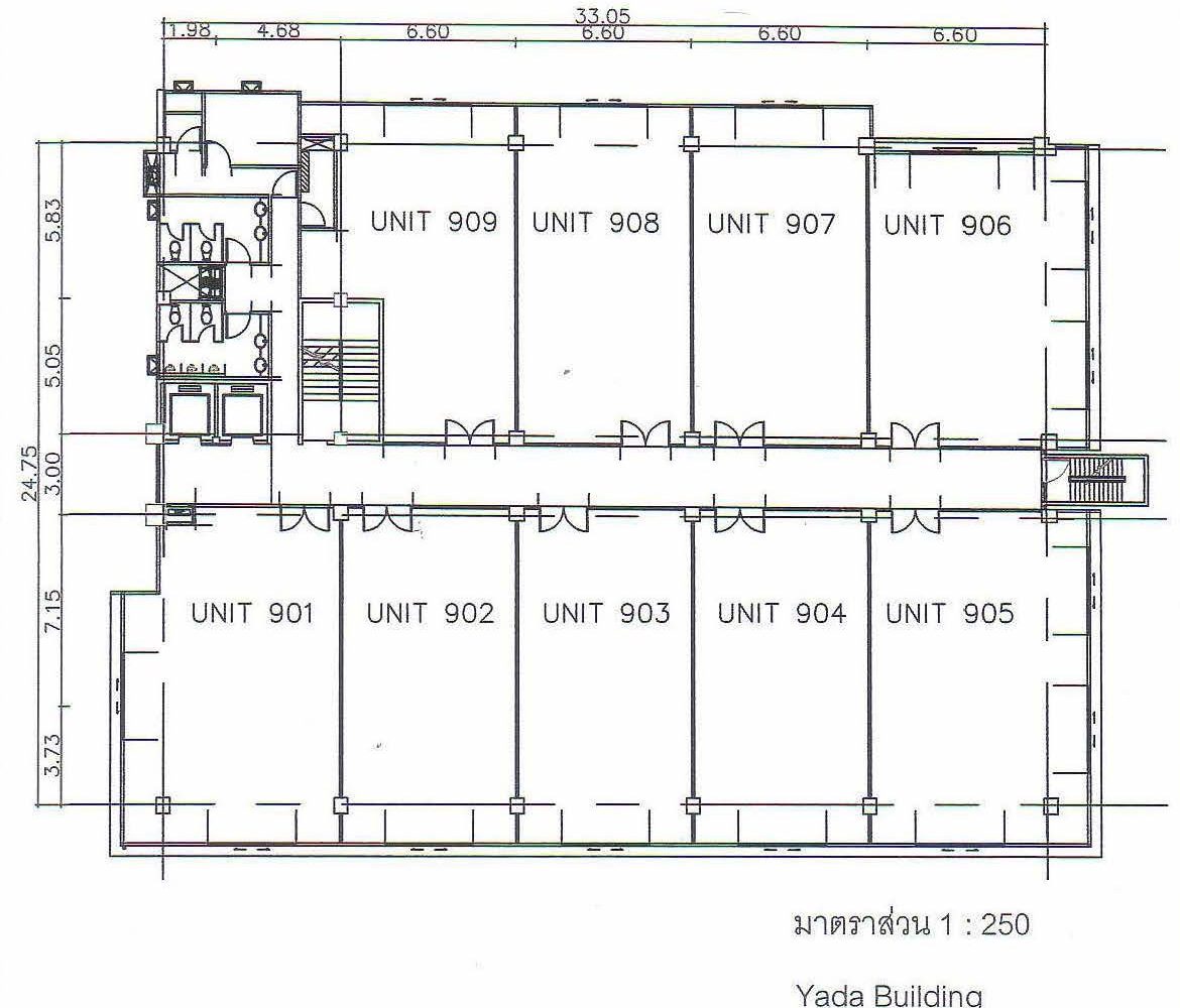 Yada Building Typical Subdivided Floor Plan